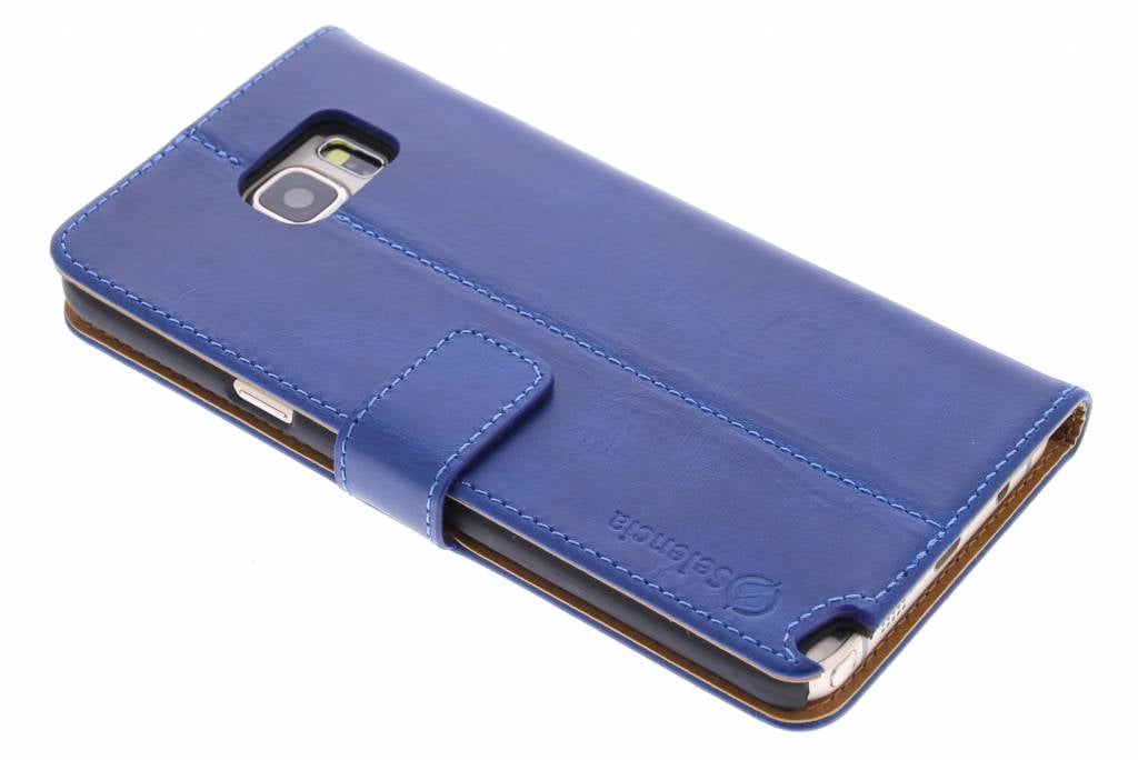 Image of Luxe lederen Booktype hoes voor de Samsung Galaxy Note 5 - Blauw