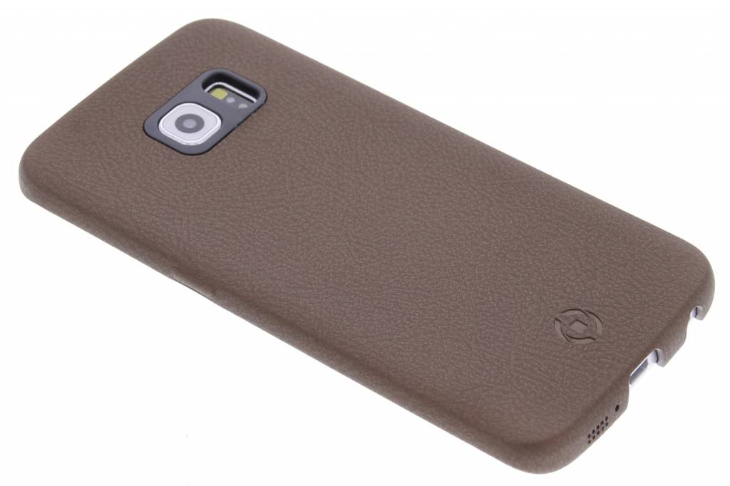 Image of Leggera Eco Leather Cover voor de Samsung Galaxy S6 Edge - Bruin