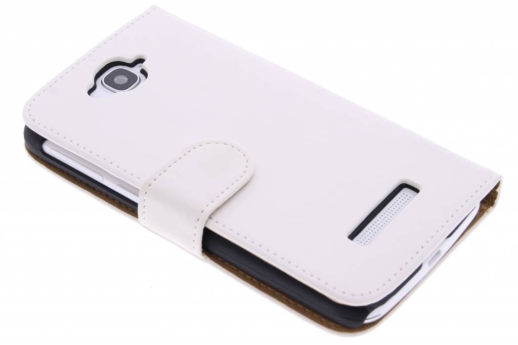 Image of Witte effen booktype hoes voor de Alcatel One Touch Pop C7