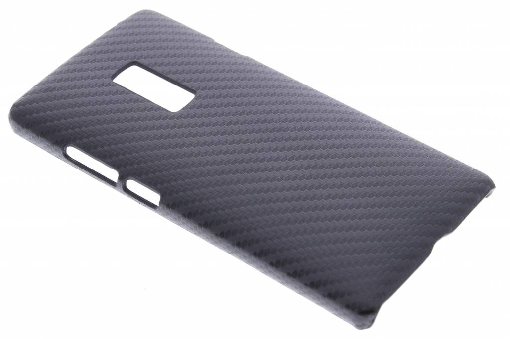 Image of Zwart carbon look hardcase hoesje voor de OnePlus 2