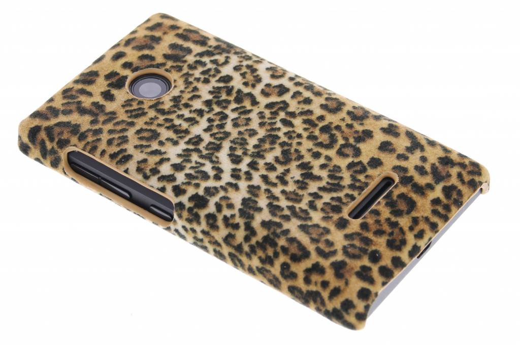 Image of Luipaard flock design hardcase hoesje voor de Microsoft Lumia 435