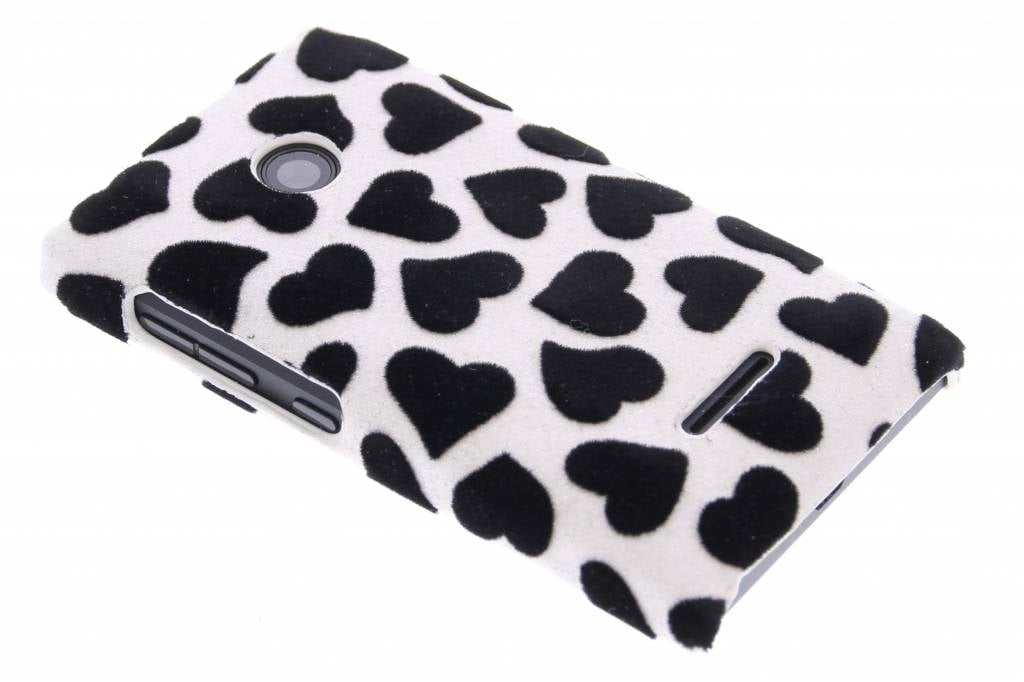 Image of Hartjes flock design hardcase hoesje voor de Microsoft Lumia 435