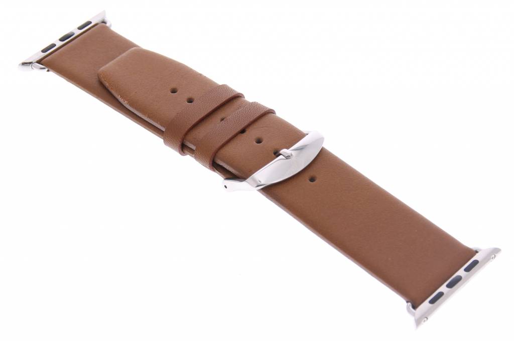 Image of Effen leder bandje met gespsluiting voor de Apple Watch 38mm - Bruin