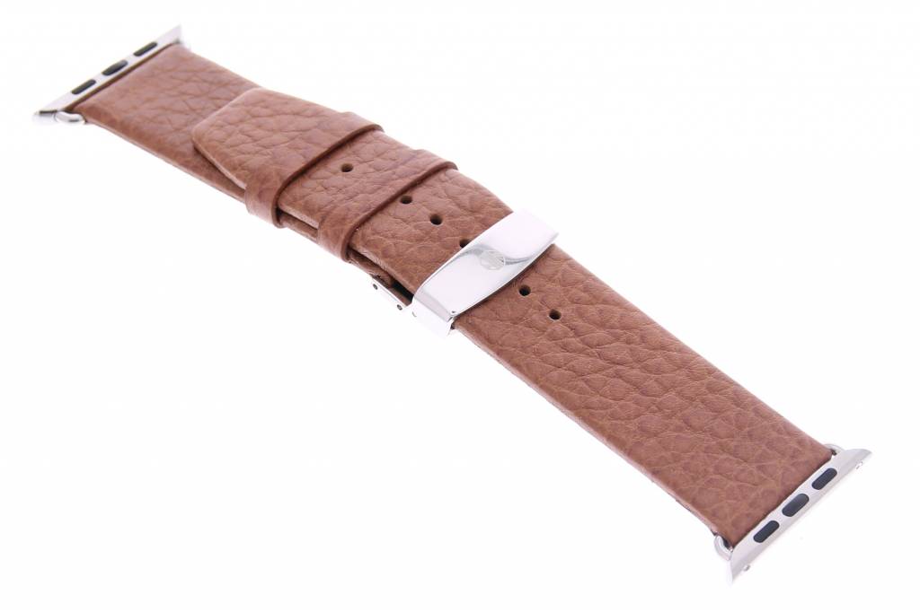 Image of Buffel leder bandje met kliksluiting voor de Apple Watch 42mm - Bruin