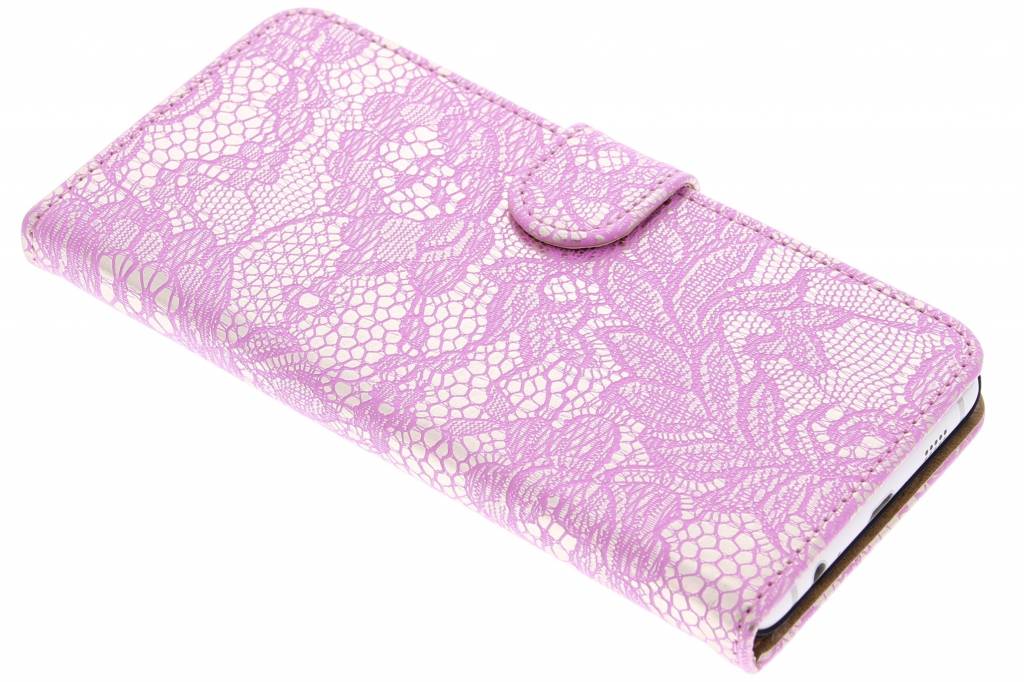 Image of Roze glamour booktype hoes voor de Samsung Galaxy S6 Edge Plus