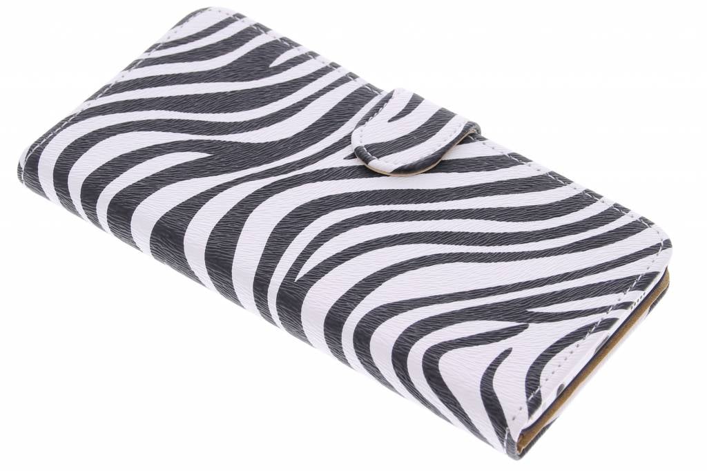 Image of Zebra booktype hoes voor de Samsung Galaxy S6 Edge Plus