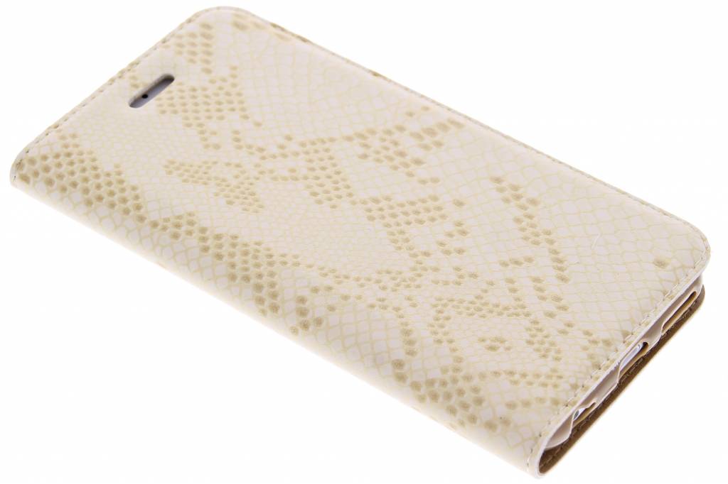 Image of Gouden luxe slangen TPU booktype voor de iPhone 6 / 6s