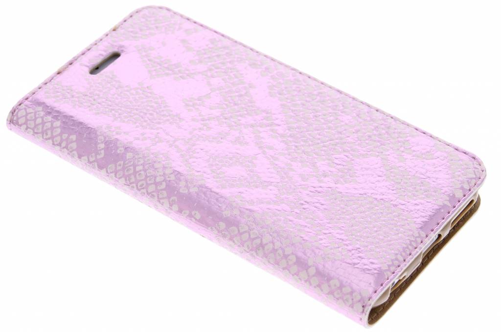 Image of Roze luxe slangen TPU booktype voor de iPhone 6 / 6s