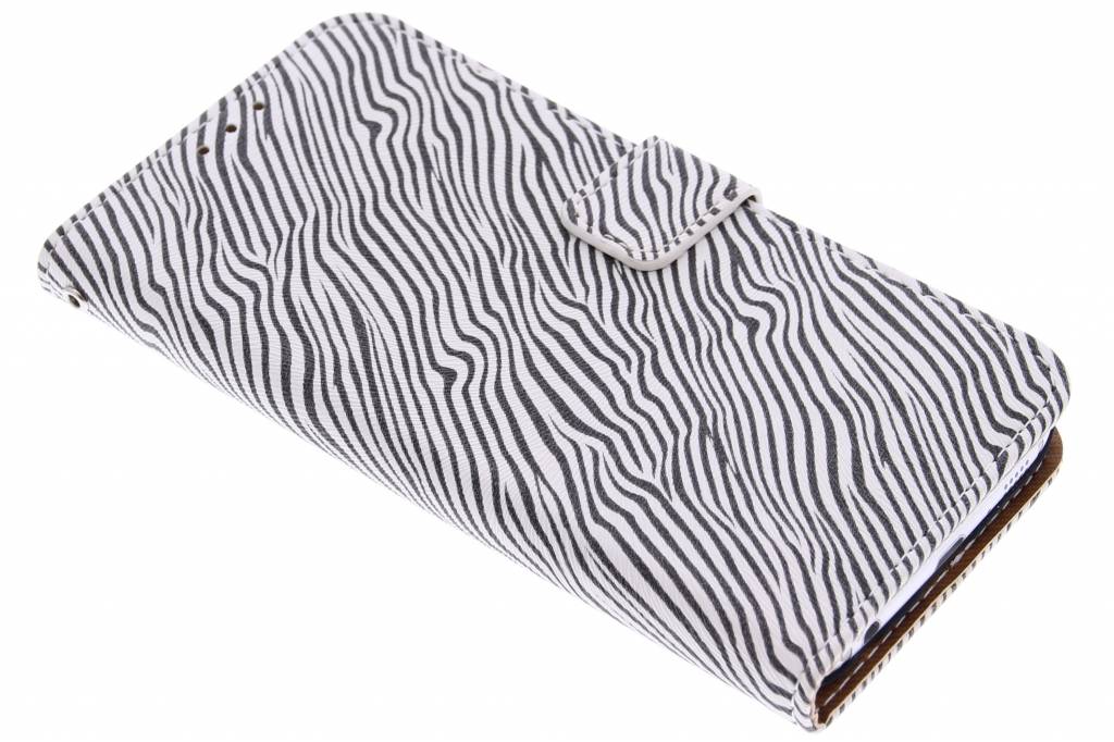 Image of Luxe zebra booktype hoes voor de Samsung Galaxy S6