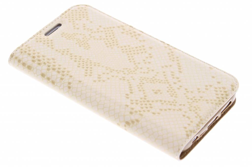 Image of Gouden luxe slangen TPU booktype hoes voor de Samsung Galaxy S6 Edge