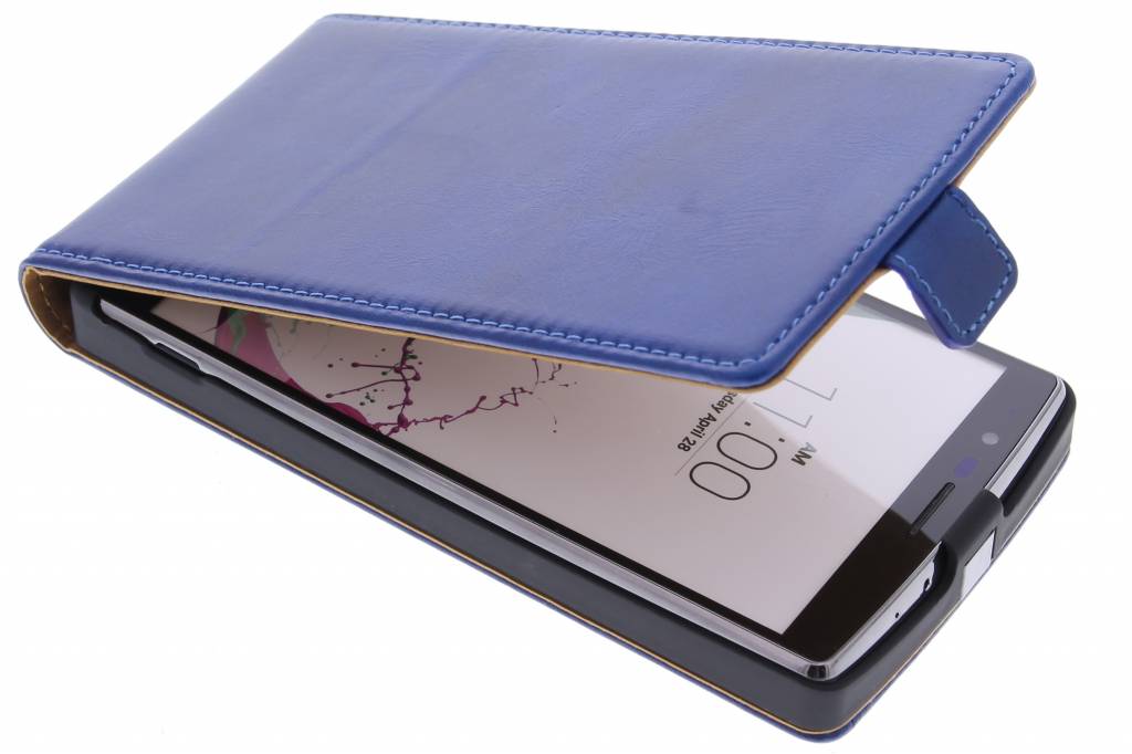 Image of Luxe lederen Flipcase voor de LG G4 - Blauw