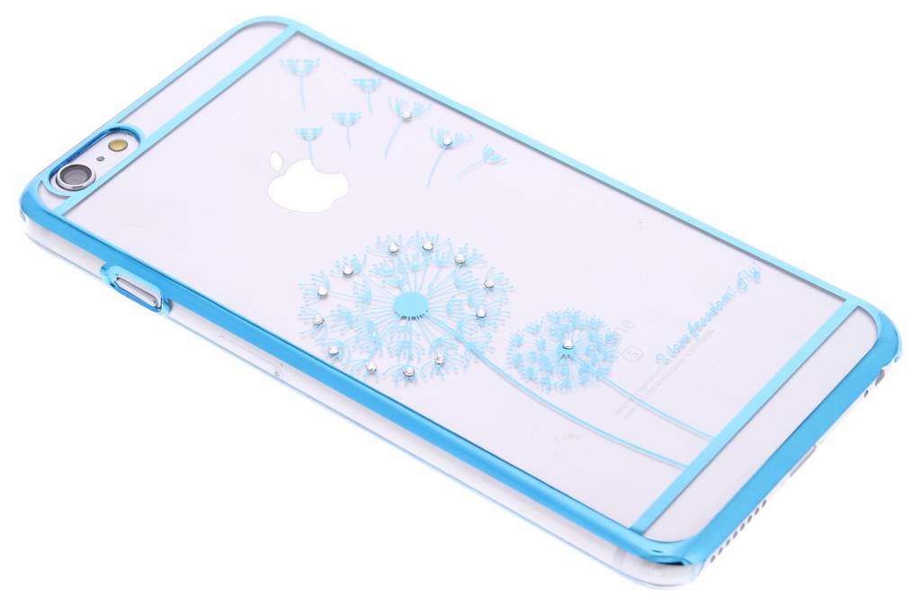 Image of Blauw transparant paardenbloem design hardcase hoesje voor de iPhone 6(s) Plus