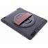 Zwarte defender tablethoes met strap voor de iPad 2 / 3 / 4 Zwarte defender tablethoes met strap voor de iPad 2 / 3 / 4
