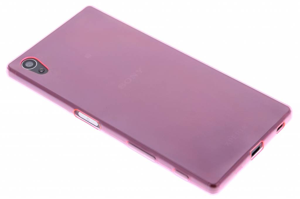 Image of Roze ultra thin transparant TPU hoesje voor de Sony Xperia Z5