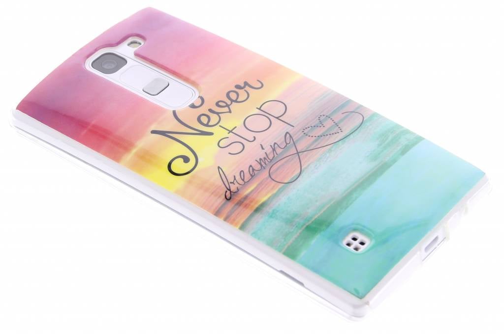 Image of Never stop dreaming design TPU siliconen hoesje voor de LG Magna / G4c