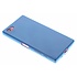 Blauw ultra thin transparant TPU hoesje voor de Sony Xperia Z5 Compact Blauw ultra thin transparant TPU hoesje voor de Sony Xperia Z5 Compact