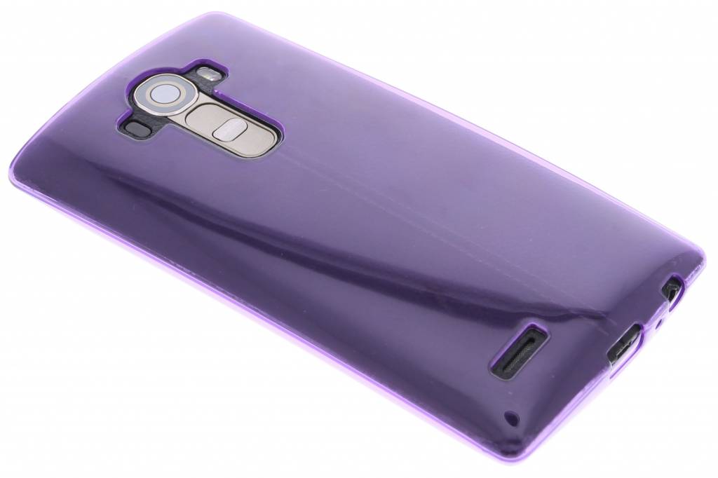 Image of Paarse transparante gel case voor de LG G4