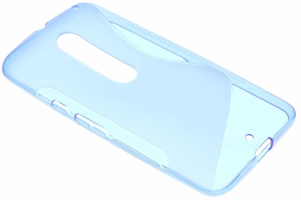 Image of Blauw S-line TPU hoesje voor de Motorola Moto X Style