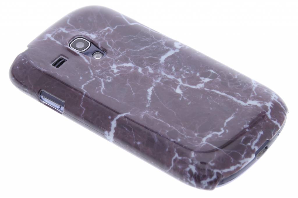 Image of Donkerpaars marmer hardcase hoesje voor de Samsung Galaxy S3 Mini