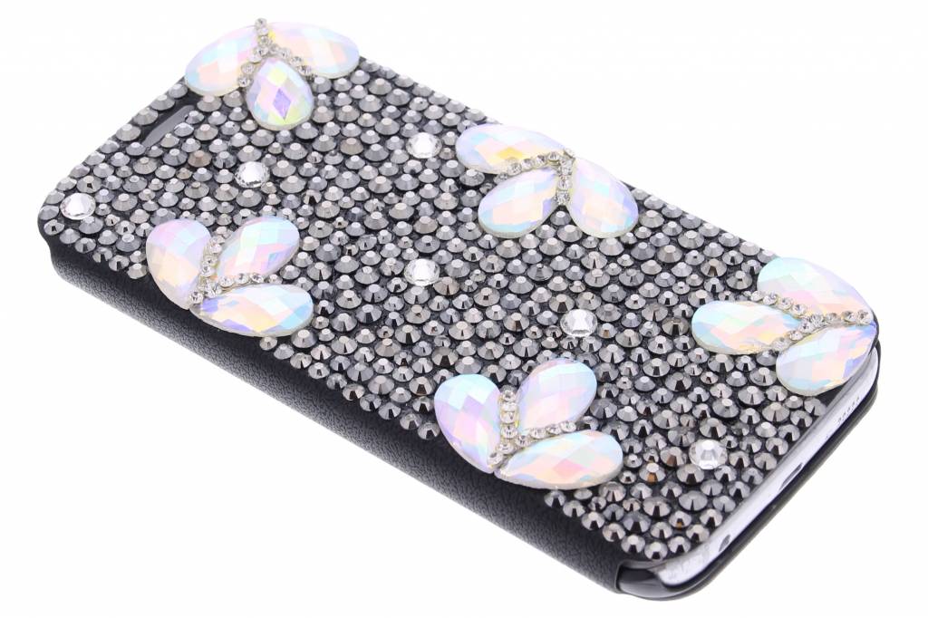 Image of Glazen strass slim booktype hoes voor de Samsung Galaxy S6