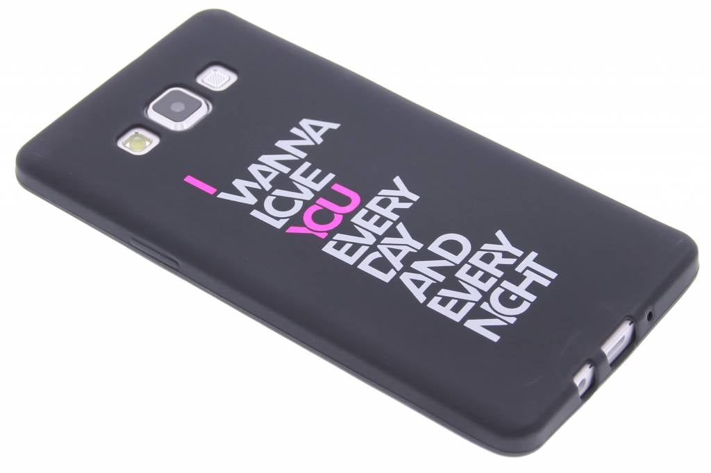 Image of I wanna love glow in the dark TPU case voor de Samsung Galaxy A7