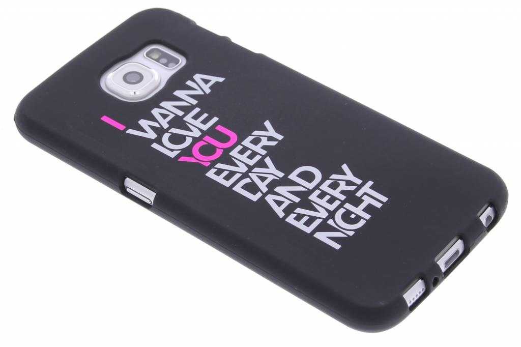 Image of I wanna love glow in the dark TPU case voor de Samsung Galaxy S6