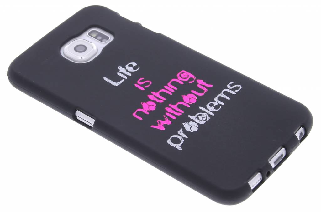 Image of Life problems glow in the dark TPU case voor de Samsung Galaxy S6