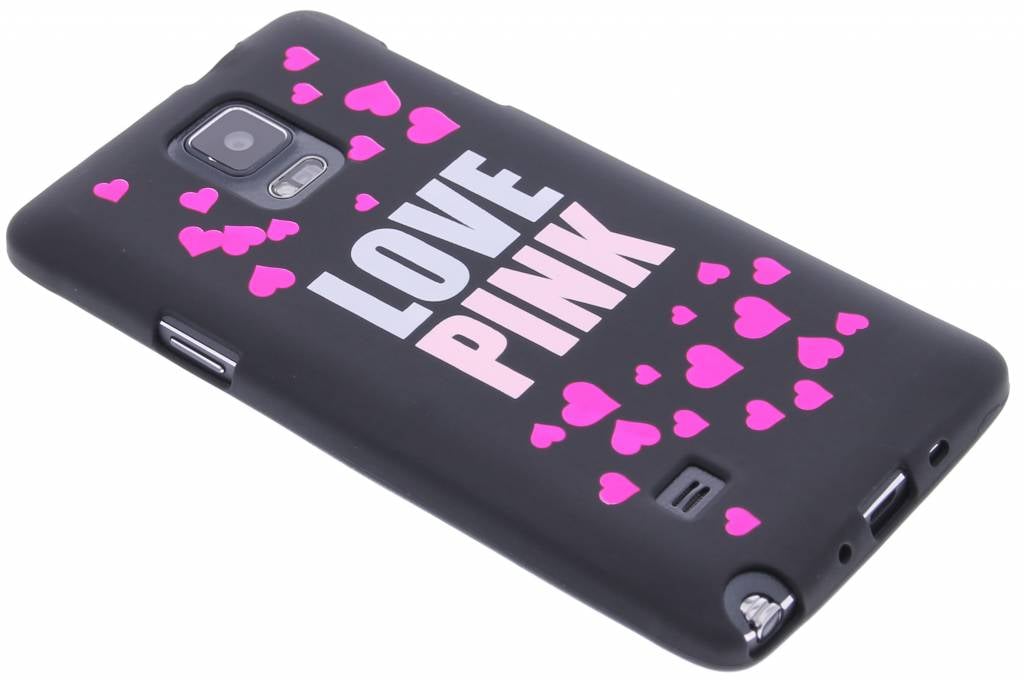 Image of I love pink glow in the dark TPU case voor de Samsung Galaxy Note 4