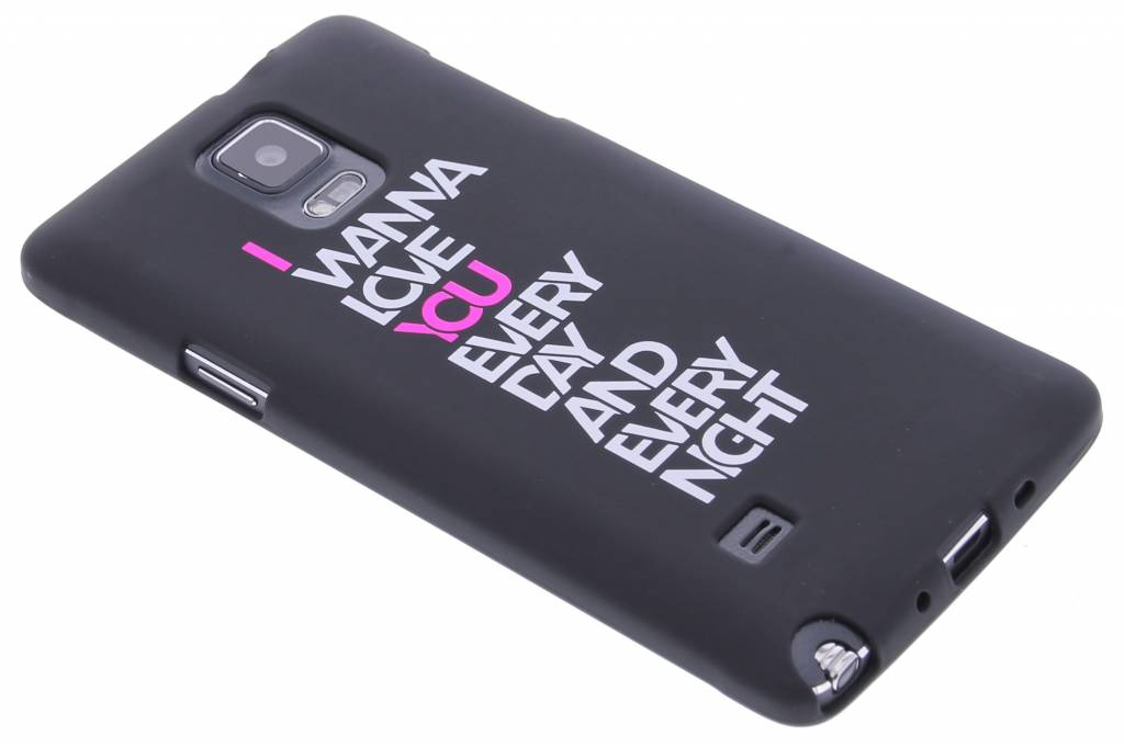 Image of I wanna love you glow in the dark TPU case voor de Samsung Galaxy Note 4