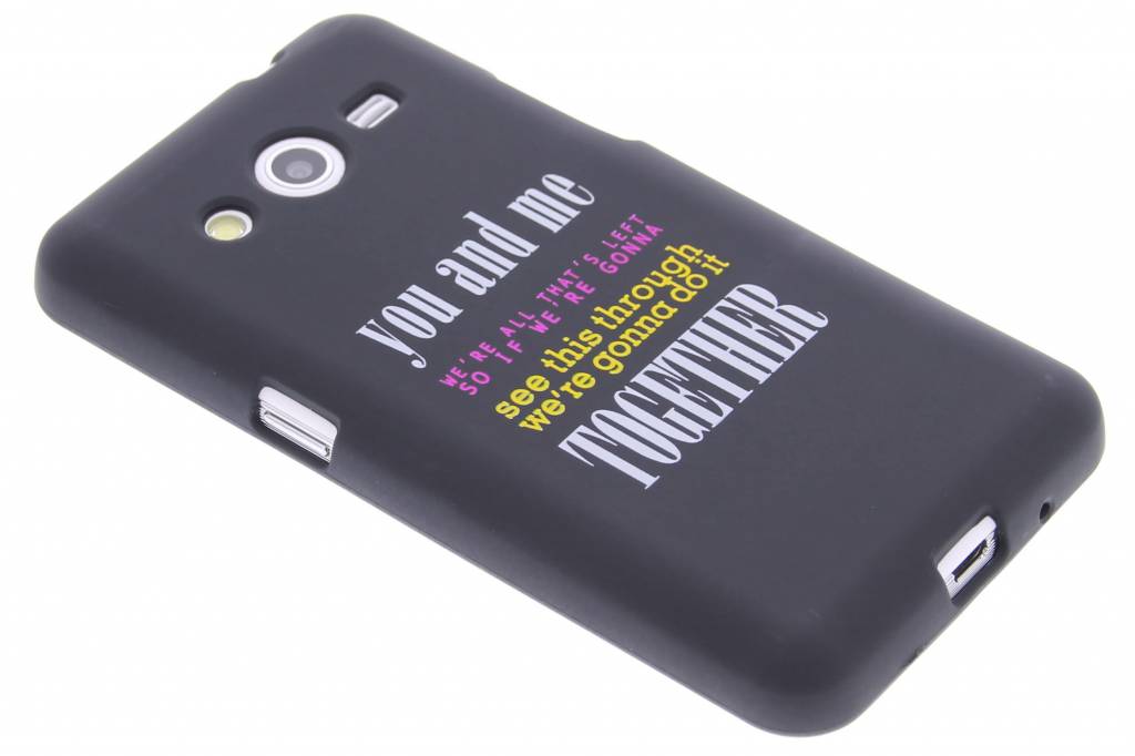 Image of You and me glow in the dark TPU case voor de Samsung Galaxy Core 2