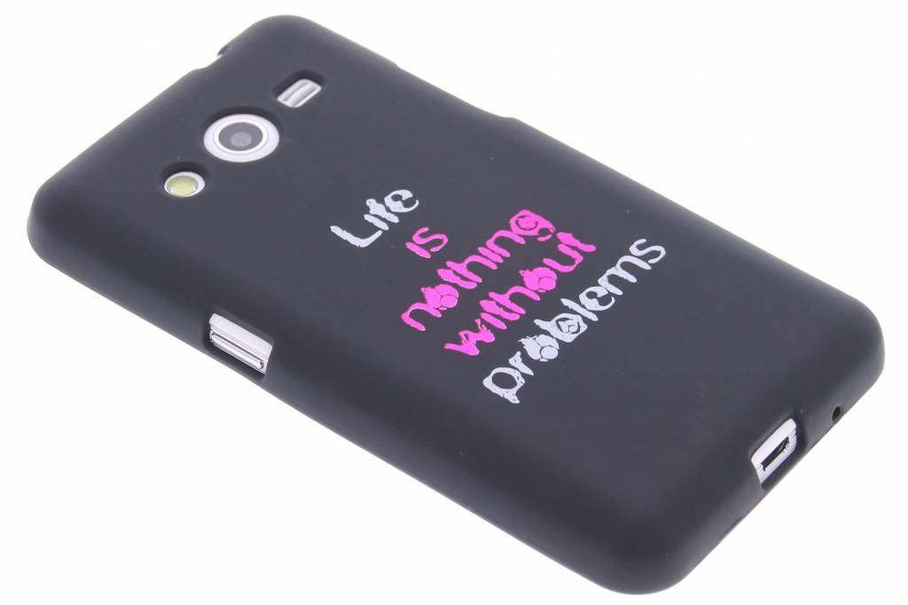 Image of Life problems glow in the dark TPU case voor de Samsung Galaxy Core 2