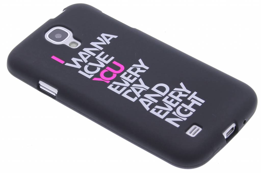 Image of I wanna love you glow in the dark TPU case voor de Samsung Galaxy S4