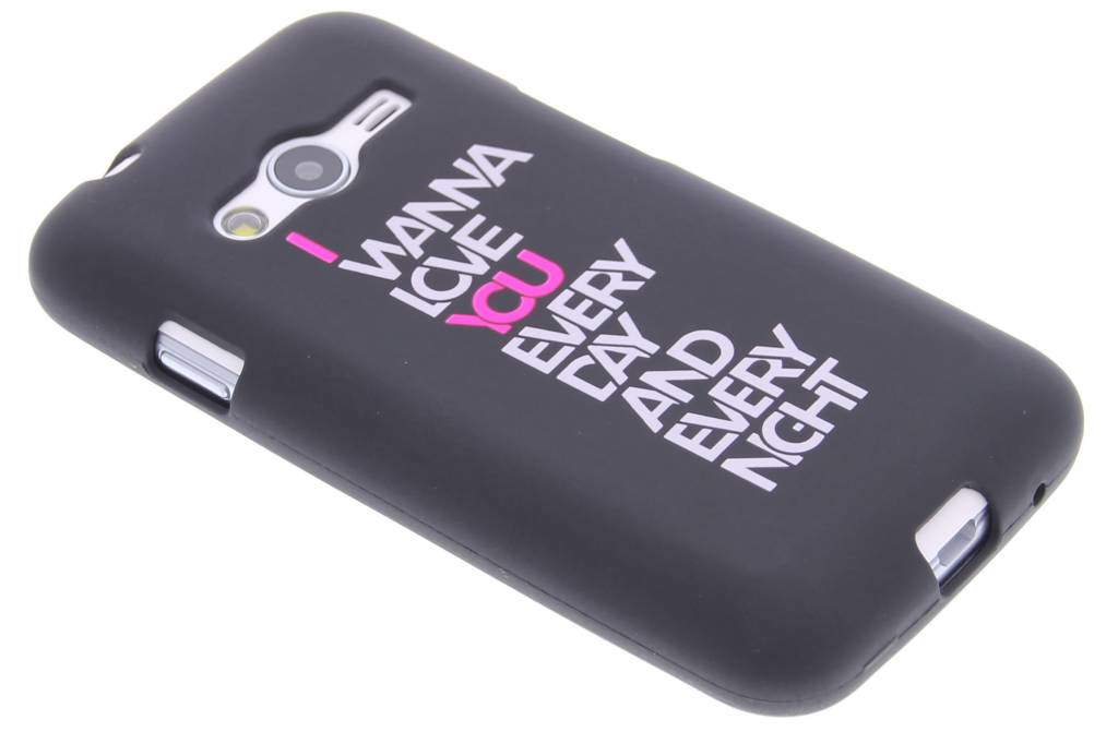 Image of I wanna love glow in the dark TPU case voor de Samsung Galaxy Trend 2 (Lite)