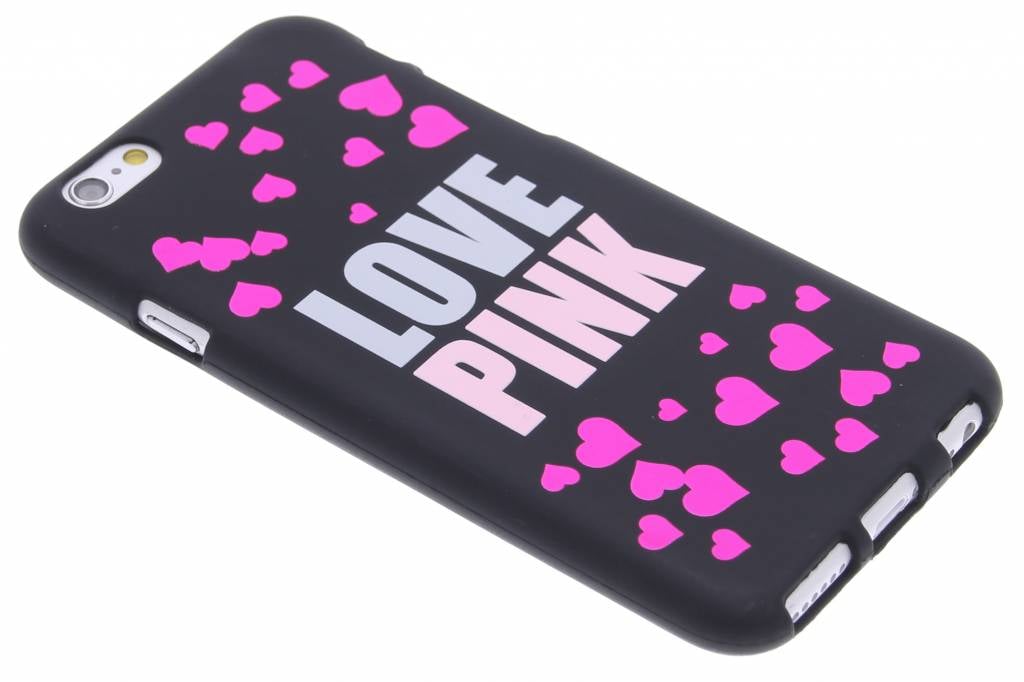 Image of I love pink glow in the dark TPU case voor de iPhone 6 / 6s