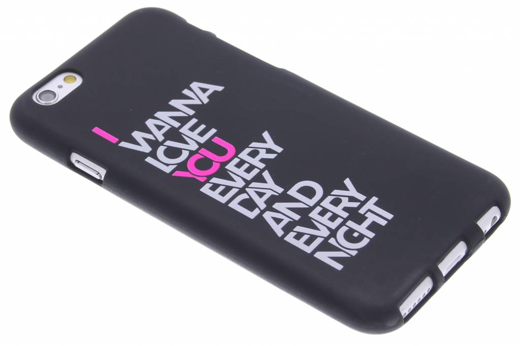 Image of I wanna love you glow in the dark TPU case voor de iPhone 6 / 6s