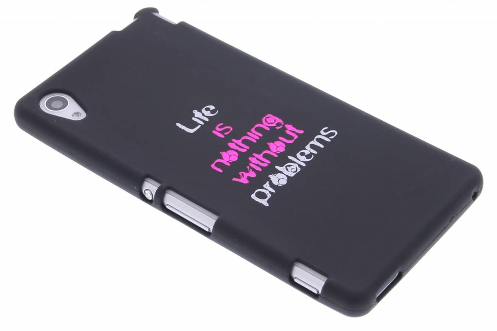 Image of Life problems glow in the dark TPU case voor de Sony Xperia M4 Aqua