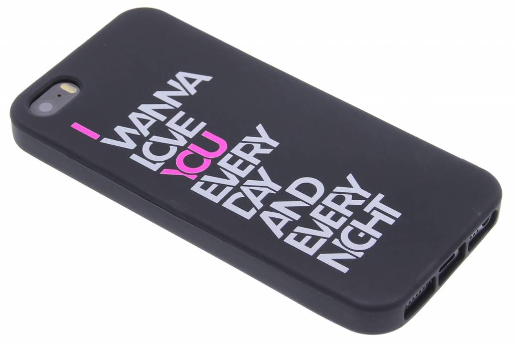 Image of I wanna love you glow in the dark TPU case voor de iPhone 5 / 5s / SE