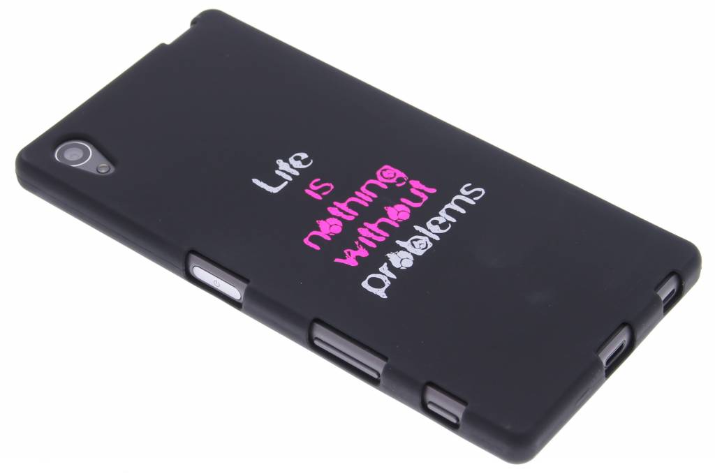 Image of Life problems glow in the dark TPU case voor de Sony Xperia Z5