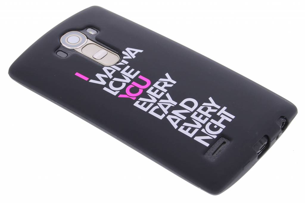 Image of I wanna love you glow in the dark TPU case voor de LG G4