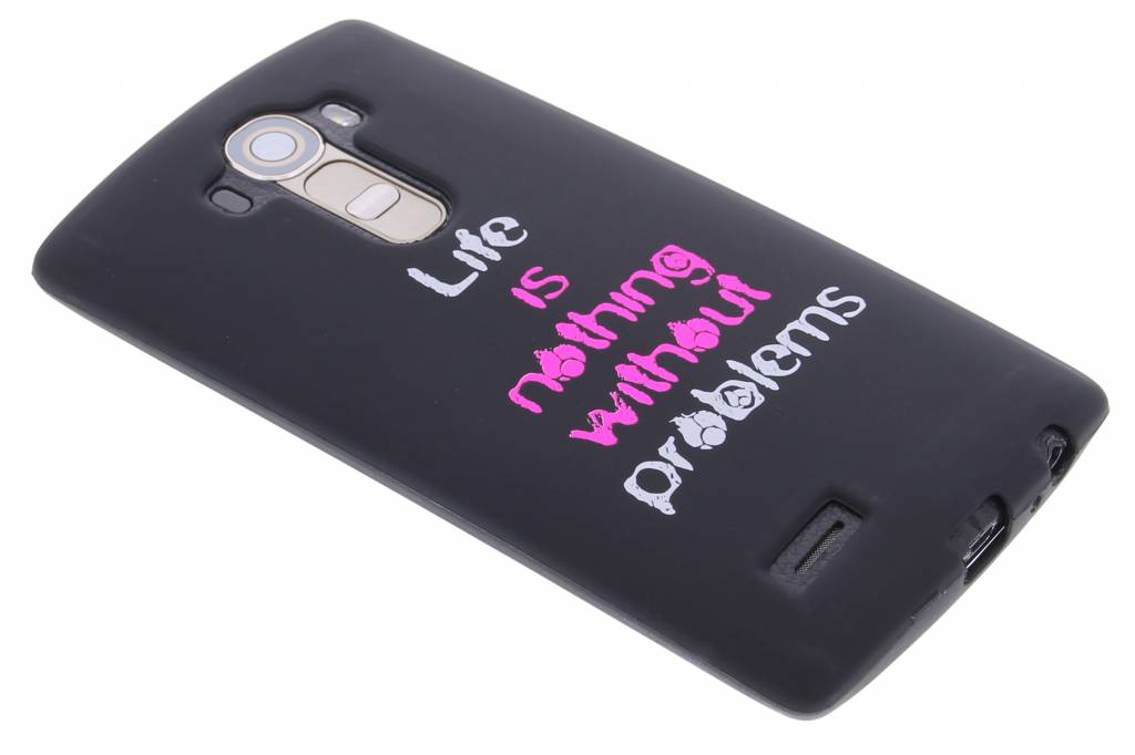 Image of Life problems glow in the dark TPU case voor de LG G4