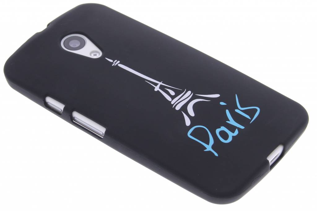 Image of Paris glow in the dark TPU case voor de Motorola Moto G 2nd Gen 2014