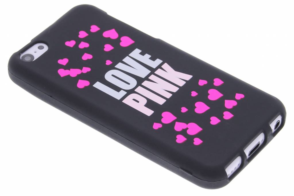 Image of I love pink glow in the dark TPU case voor de iPhone 5c