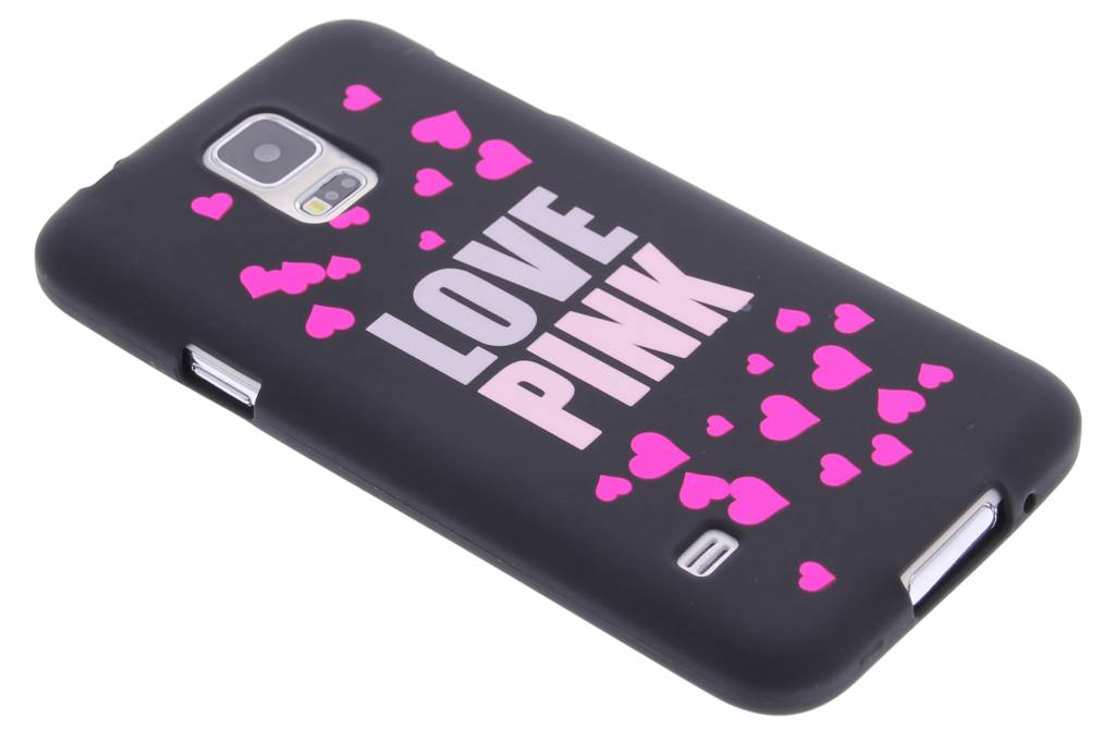 Image of I love pink glow in the dark TPU case voor de Samsung Galaxy S5 (Plus) / Neo