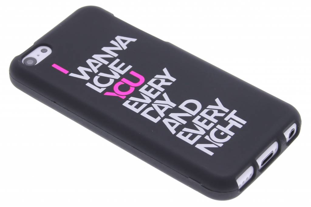 Image of I wanna love glow in the dark TPU case voor de iPhone 5c