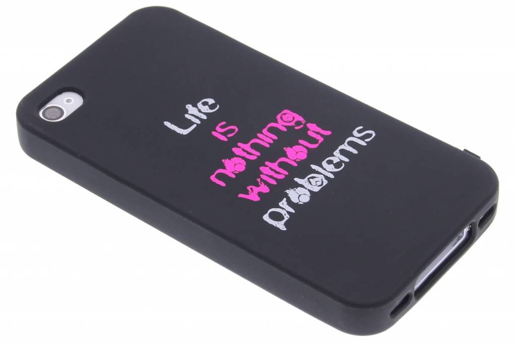 Image of Life problems glow in the dark TPU case voor de iPhone 4 / 4s