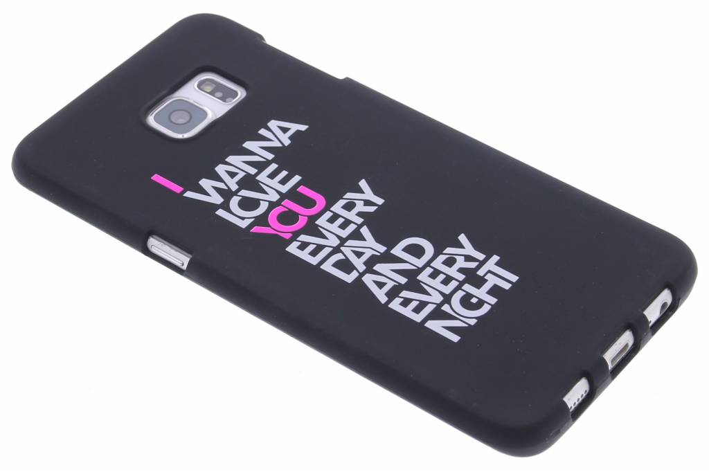 Image of I wanna love you glow in the dark TPU case voor de Samsung Galaxy S6 Edge Plus