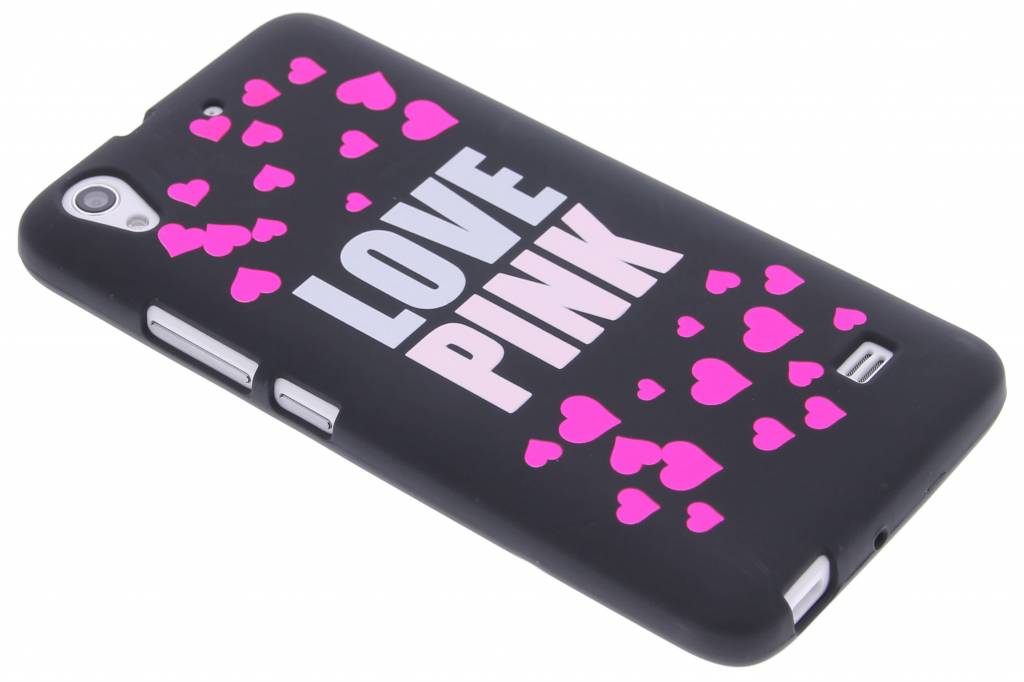 Image of I love pink glow in the dark TPU case voor de Huawei Ascend G620s