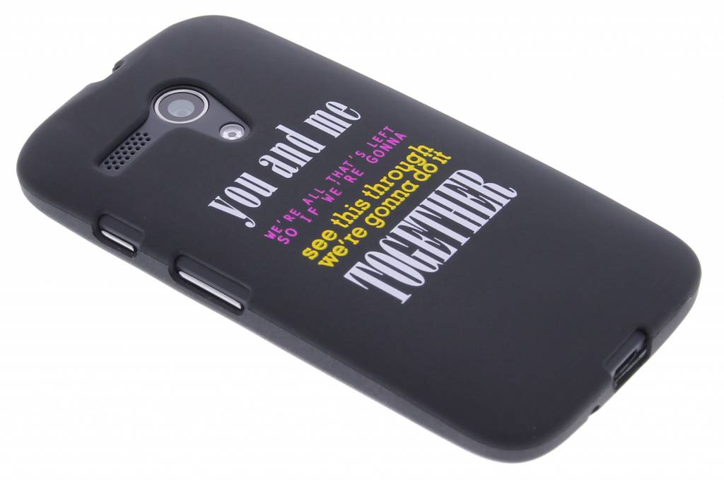 Image of You and me glow in the dark TPU case voor de Motorola Moto G