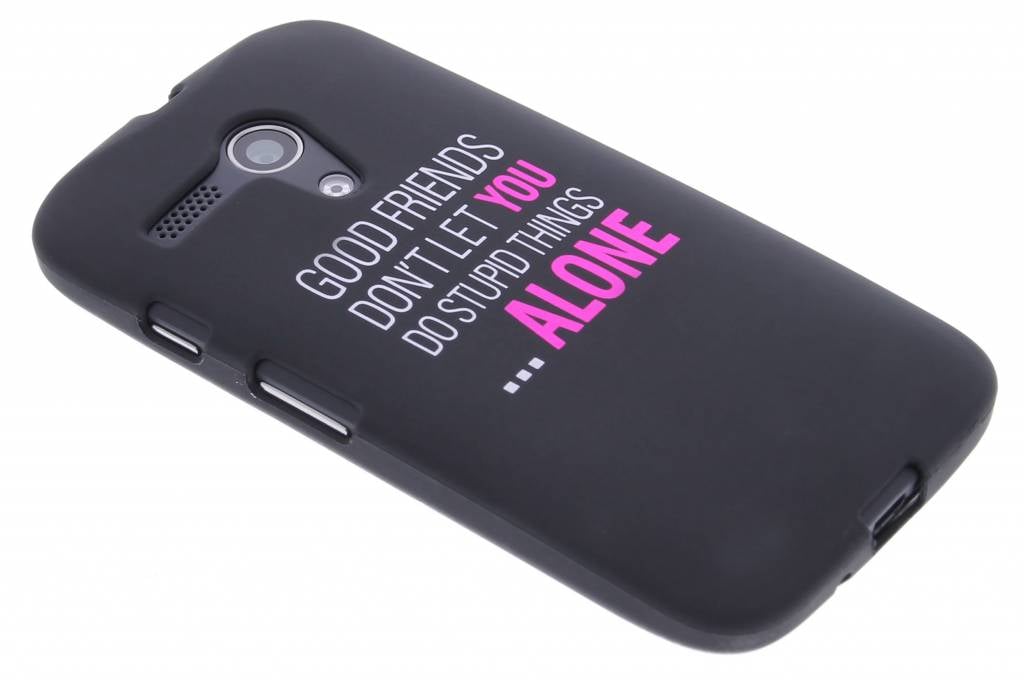 Image of Good friends glow in the dark TPU case voor de Motorola Moto G