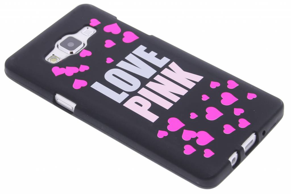 Image of I love pink glow in the dark TPU case voor de Samsung Galaxy A5